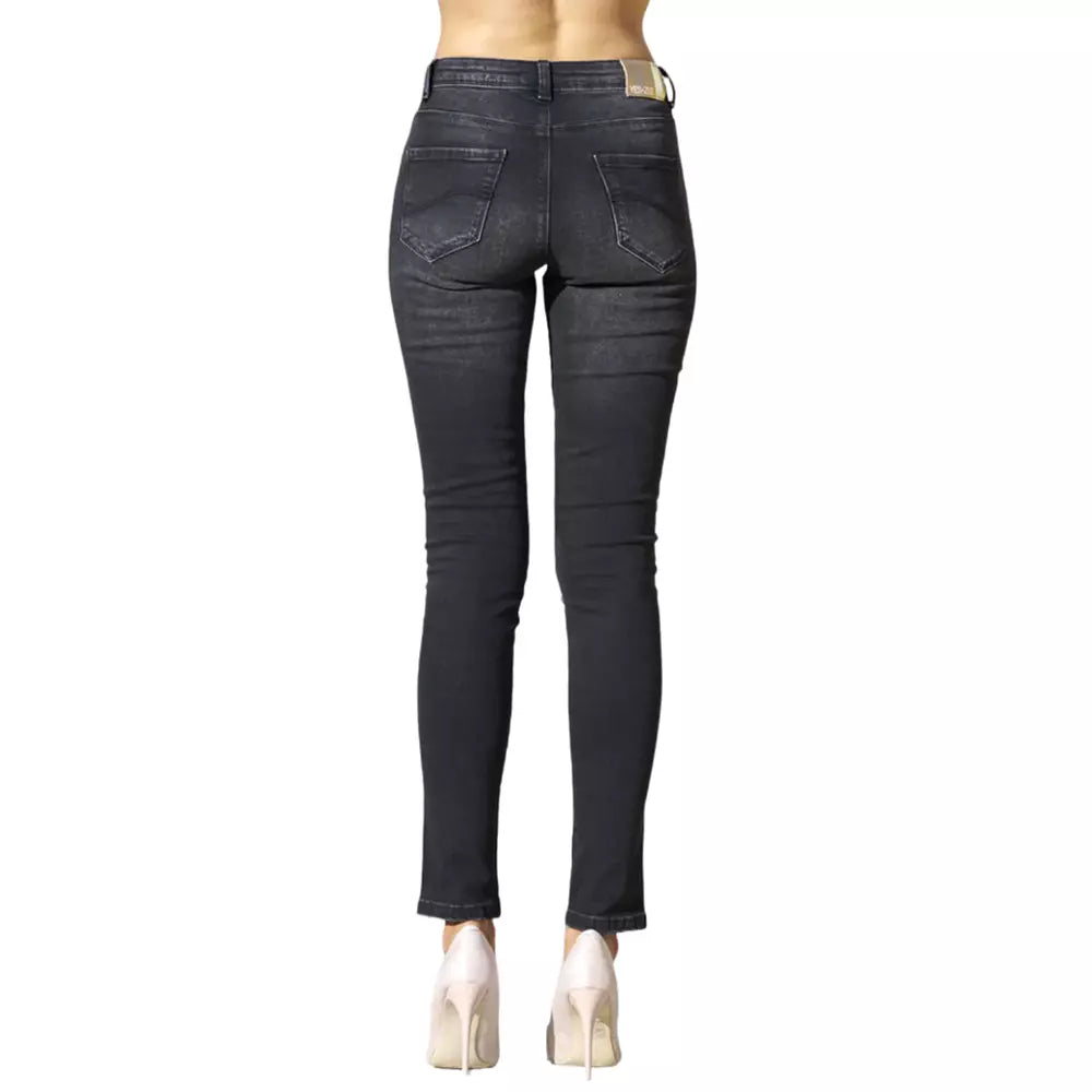 Yes Zee Black Cotton Women's Jean