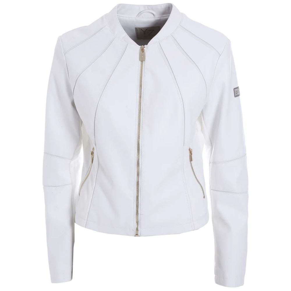 Yes Zee White Polyethylene Jackets & Coat