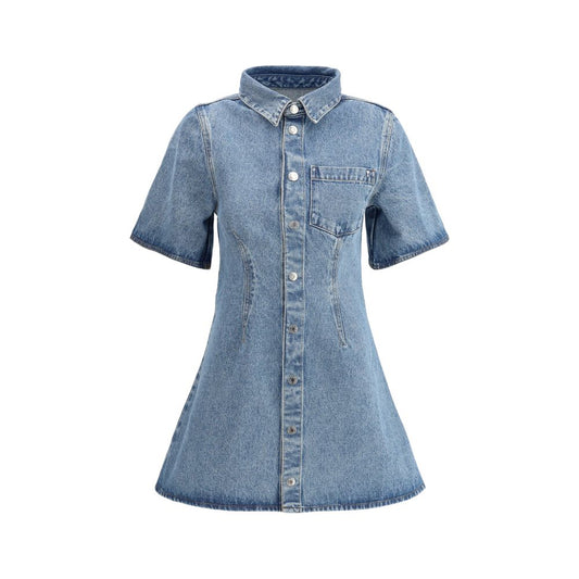 Ami Paris Denim Short Dress