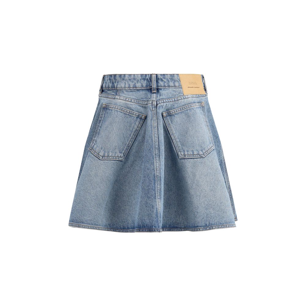 Ami Paris Flared denim Miniskirt