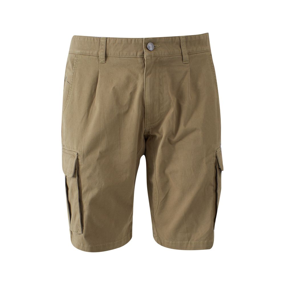 Yes Zee Beige Cotton Men Bermuda Short