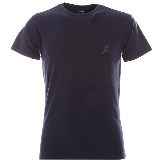 Yes Zee Blue Cotton T-Shirt