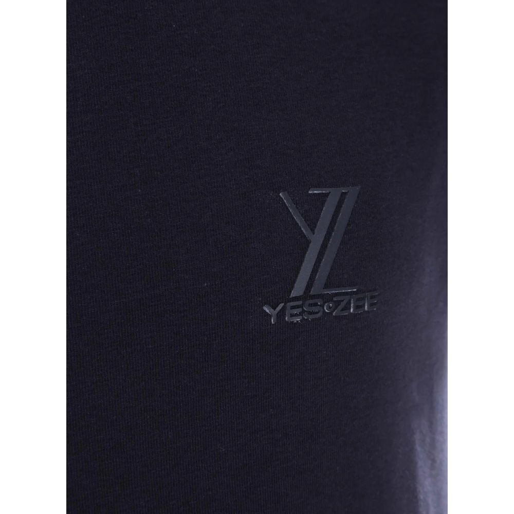 Yes Zee Blue Cotton T-Shirt